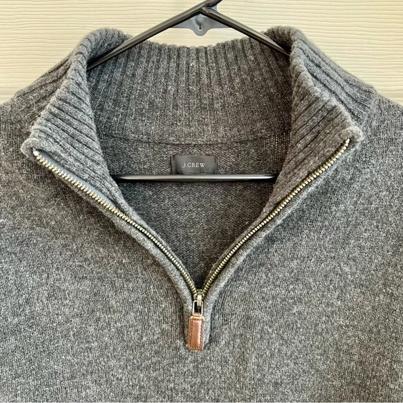 Men’s J.Crew Half-Zip Wool Sweater - Picture 3 of 4